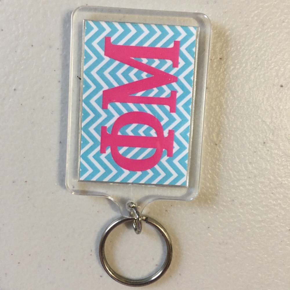 Phi Mu Key Chain